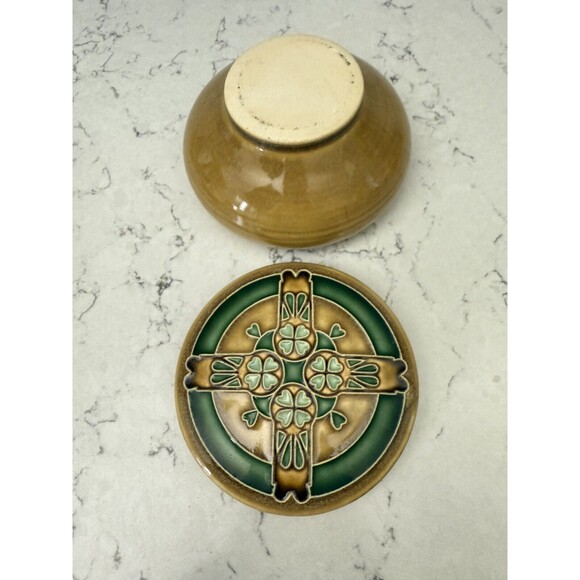 One Acre Ceramics Handmade Pottery Missionary Style Covered Trinket Jar - Picture 8 of 10